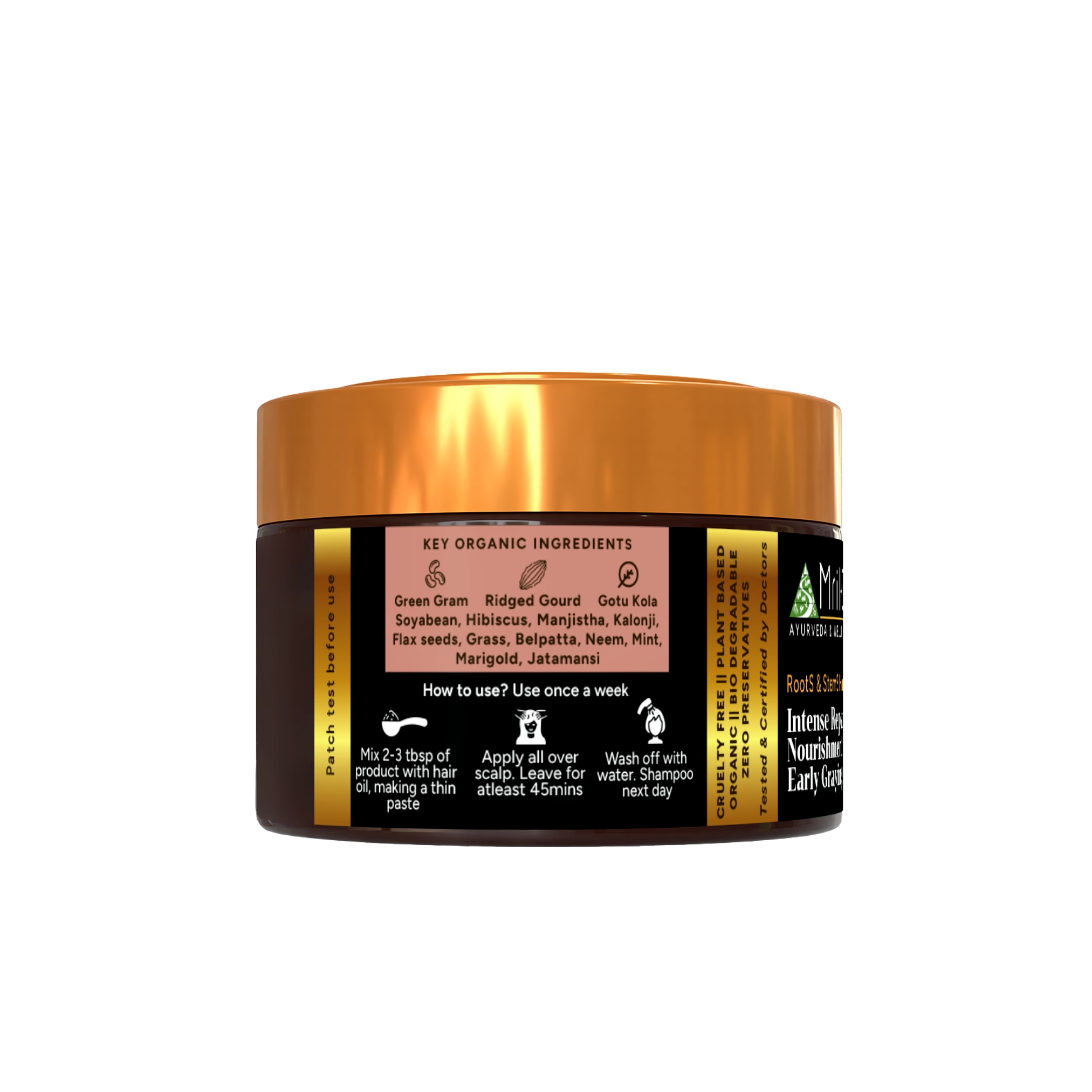 MrilQ Roots & Stems | Hair Mask | Intense Repair | Hair Regrowth | Control Early Greying