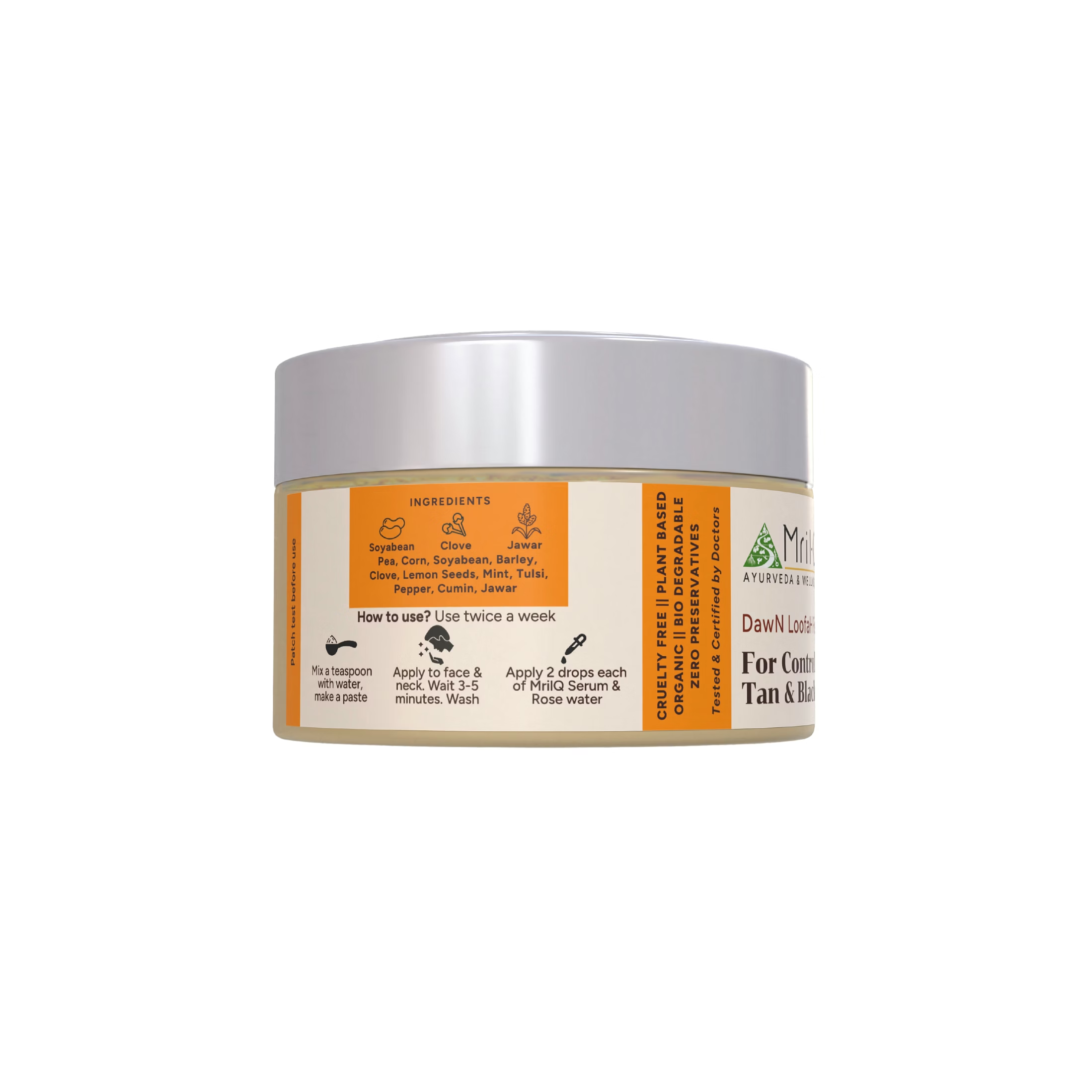 MrilQ Dawn Face Loofah | Exfoliator & Scrub | De- Tan | Blackhead Removal | Whitehead Removal | All skin types