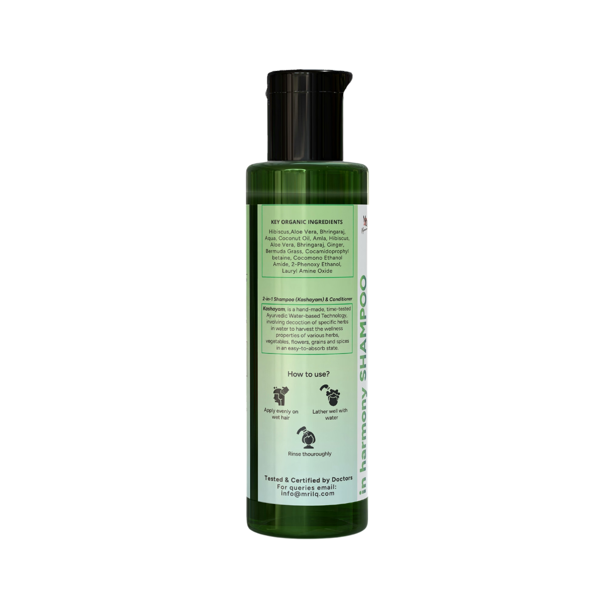 MrilQ In Harmony | Conditioning Shampoo | Hairfall Rescue | Hair Nourishment | Sulphate, Paraben & SLS Free