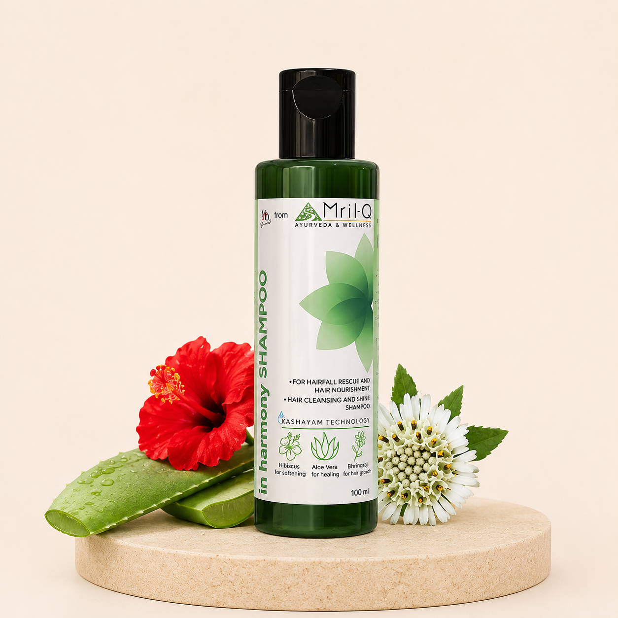 MrilQ In Harmony | Conditioning Shampoo | Hairfall Rescue | Hair Nourishment | Sulphate, Paraben & SLS Free
