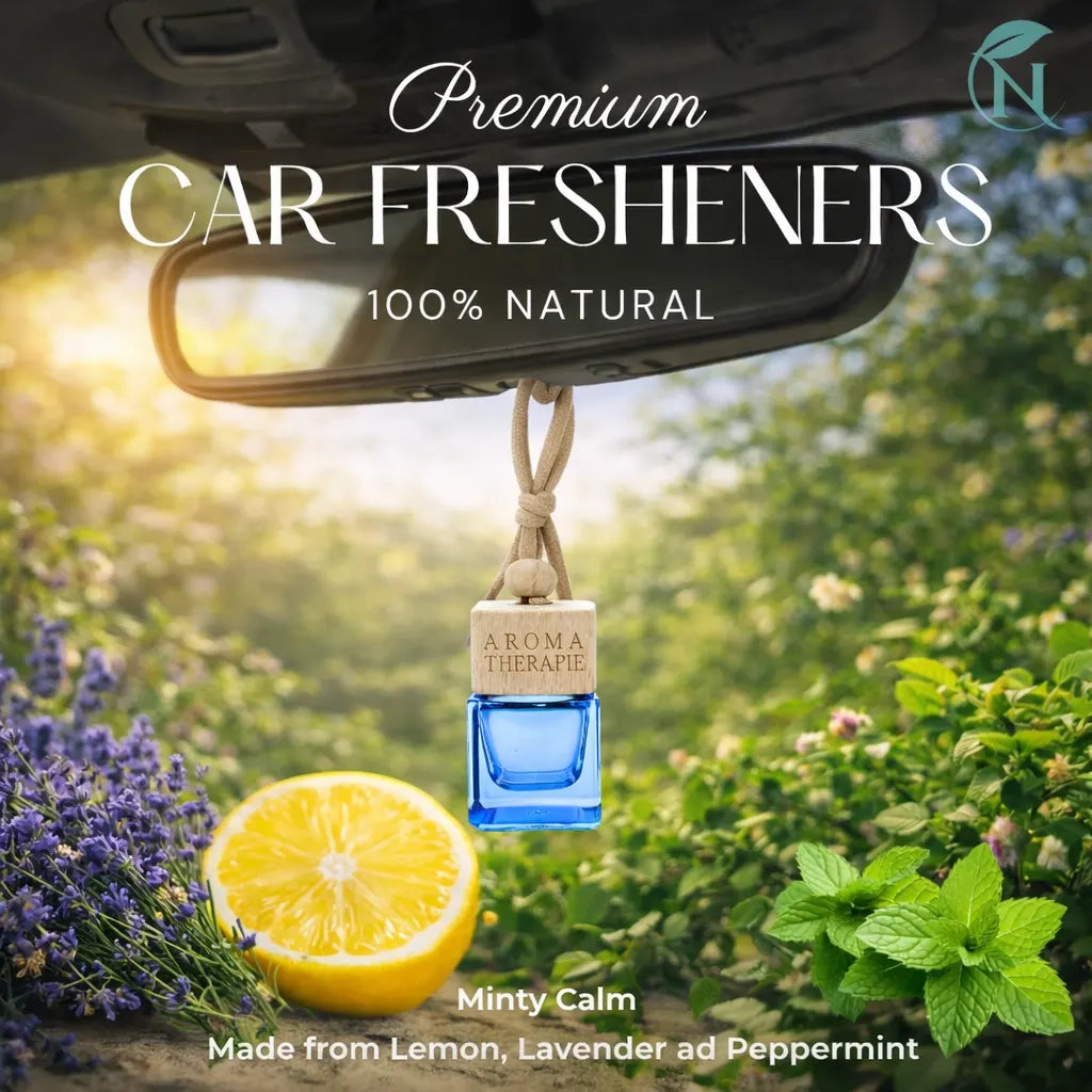 Naturalief Car Freshener – Pure Essential Oil Blend with Wooden Hanging Diffuser Pod