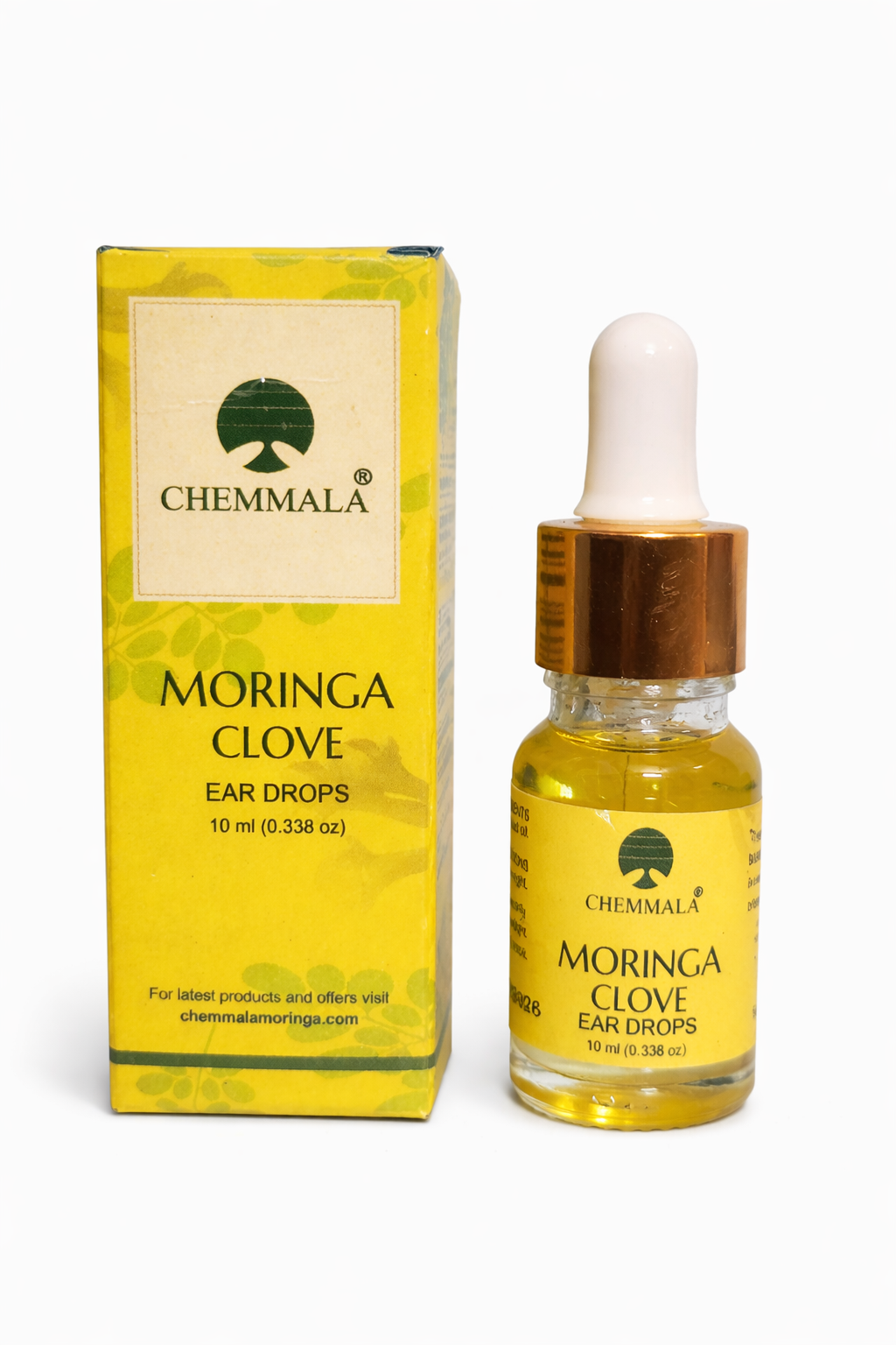 Chemmala Moringa & Clove Ear Oil | Natural Herbal Ear Care Oil for Comfort & Hygiene | 10 ml