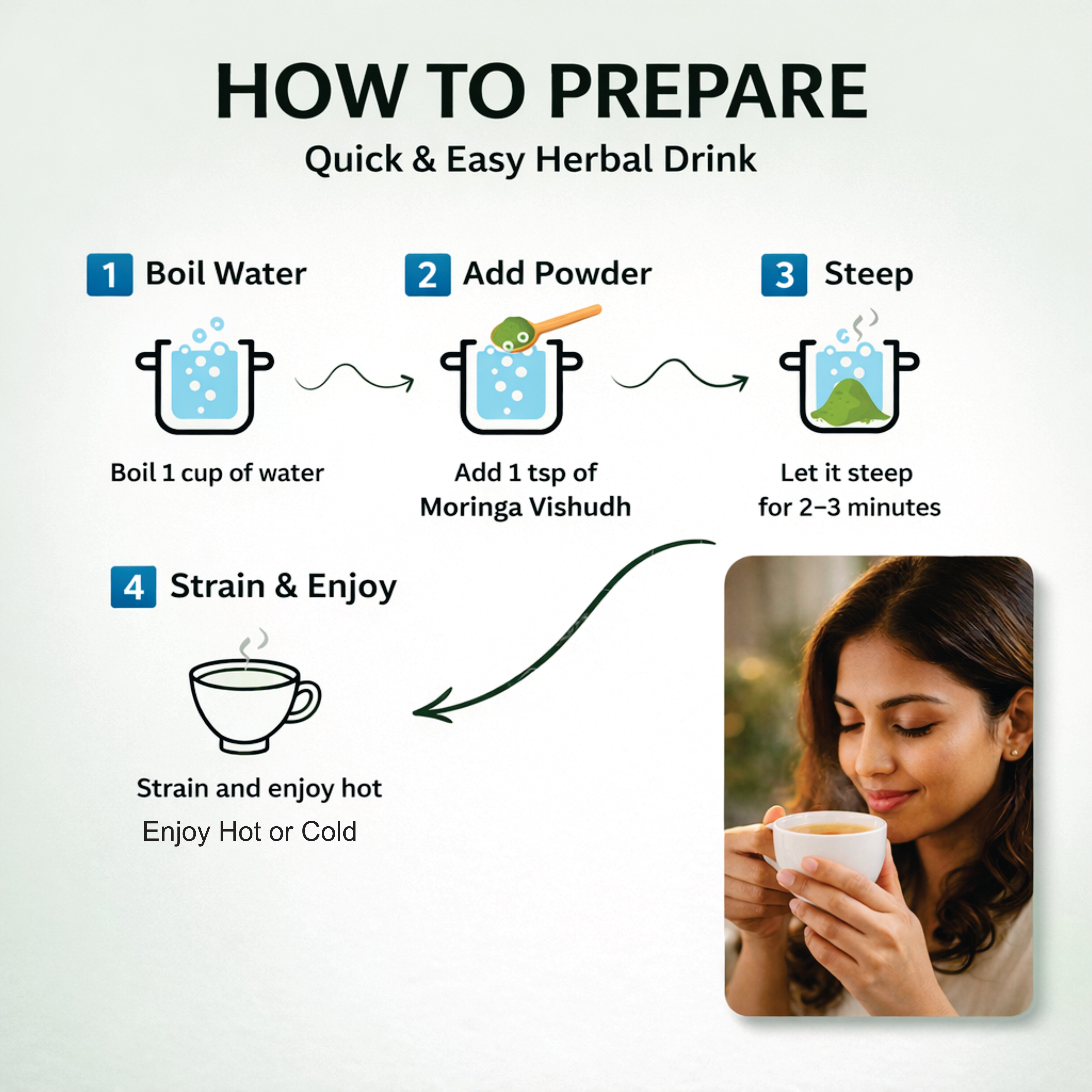 Chemmala Moringa Vishudh Herbal Drink | 100% Natural Detox & Energy Booster | Supports Digestion & Immunity | No Chemicals, No Preservatives (100g)