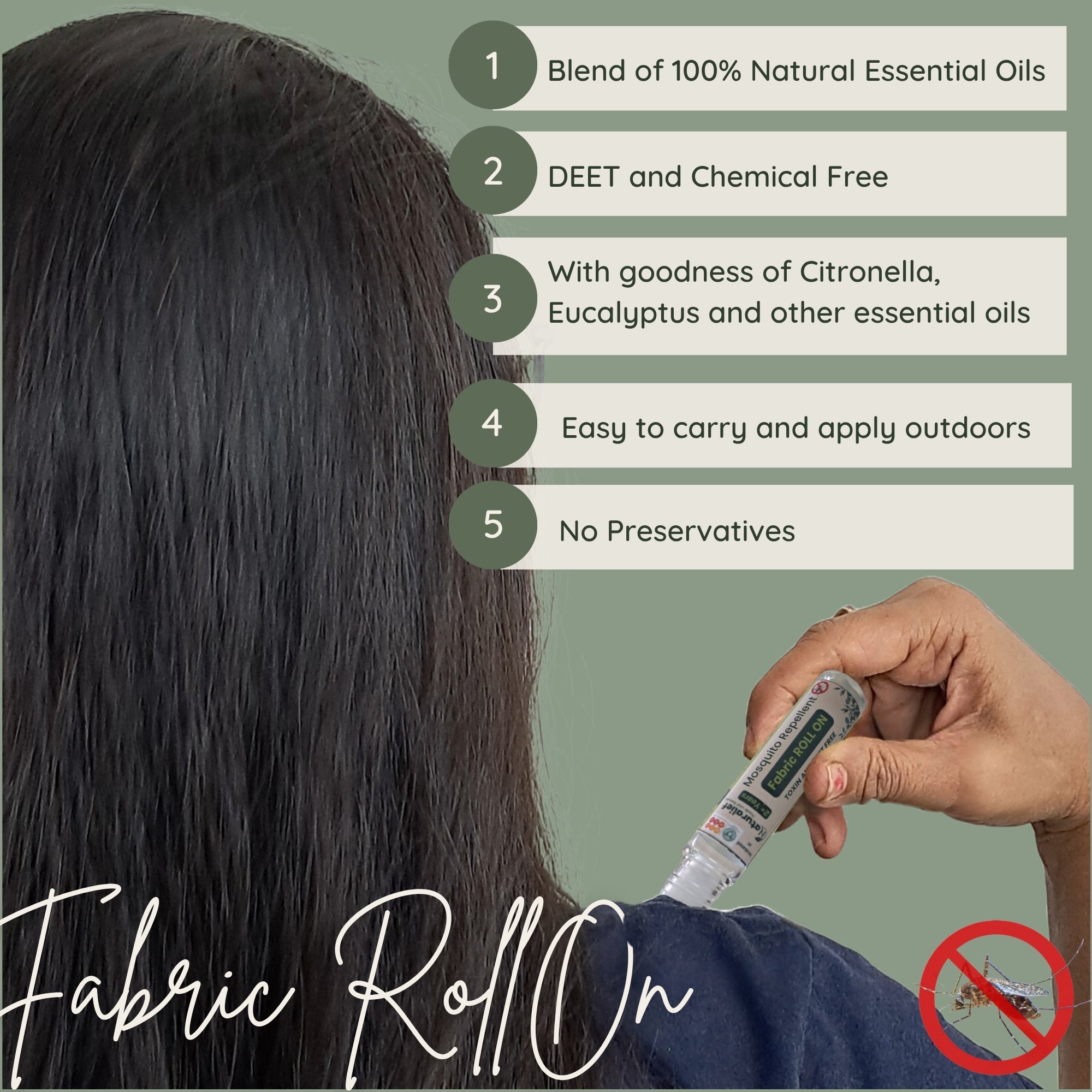 Naturalief Mosquito Repellent Fabric Roll-On