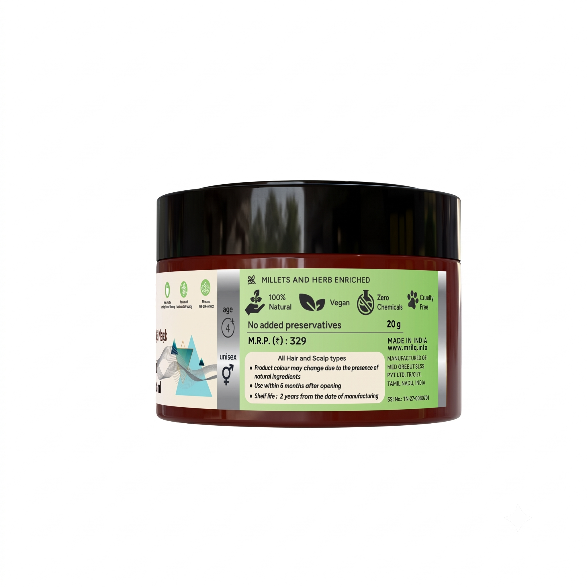 MrilQ Root Logic | Hair Mask | Controls Dry Dandruff | Control Hair fall | Soothes irritated scalp