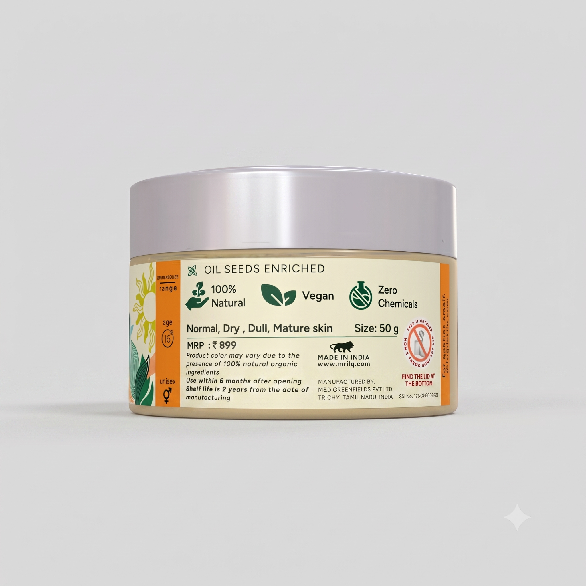 MrilQ Ultra Brite Face Wash | Brightening Vitamin C enriched | Daily Use | Normal , Mature, Dry, Combination Skin