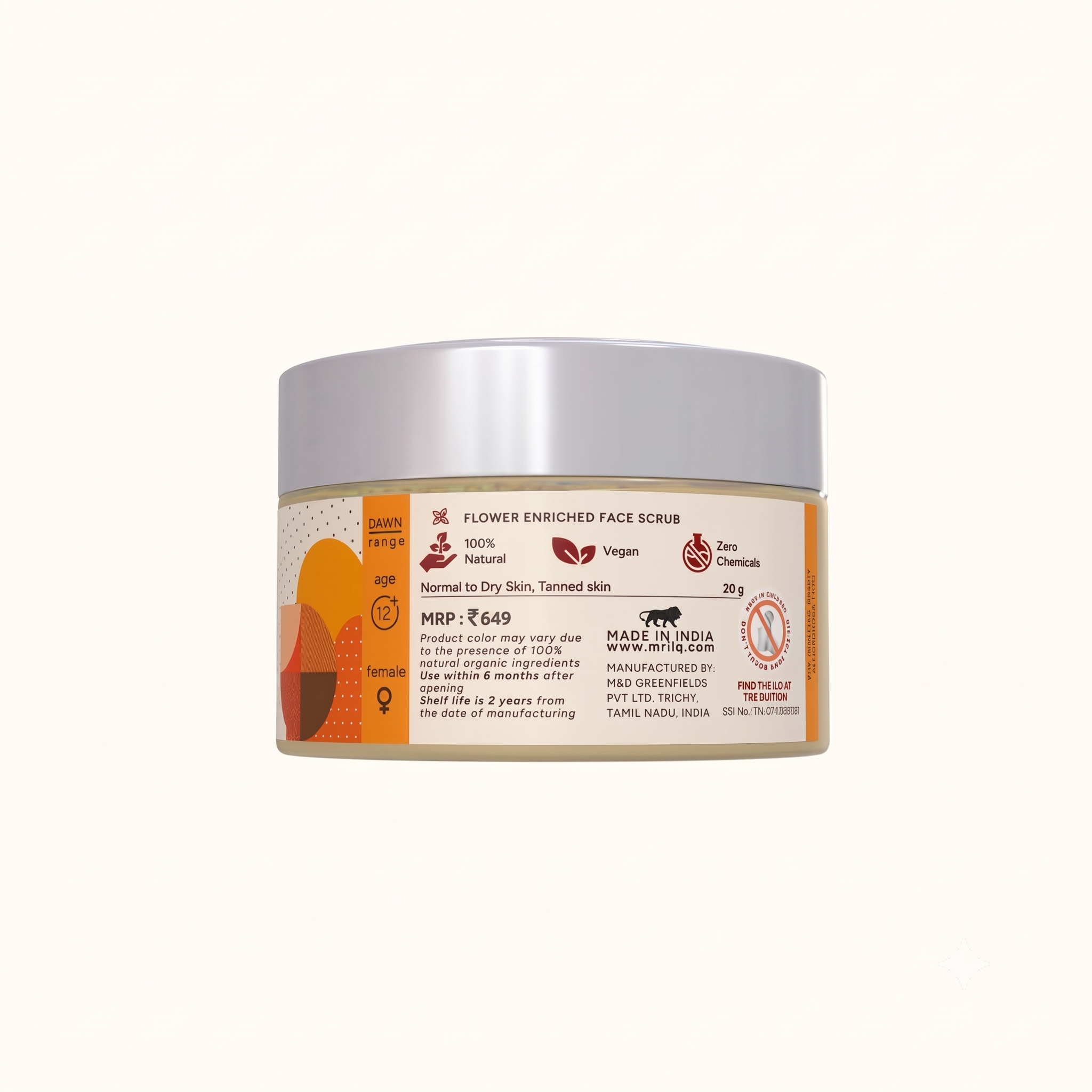 MrilQ Dawn Face Loofah | Exfoliator & Scrub | De- Tan | Blackhead Removal | Whitehead Removal | All skin types