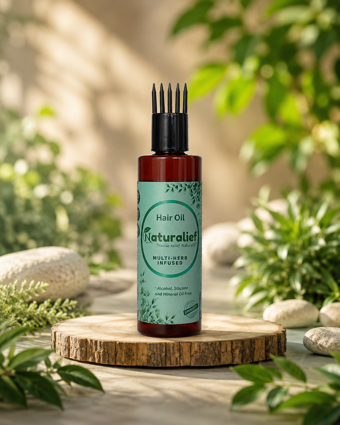 Naturalief Multi-Herb Infused Hair Oil – Natural Blend for Hair Growth & Scalp Nourishment