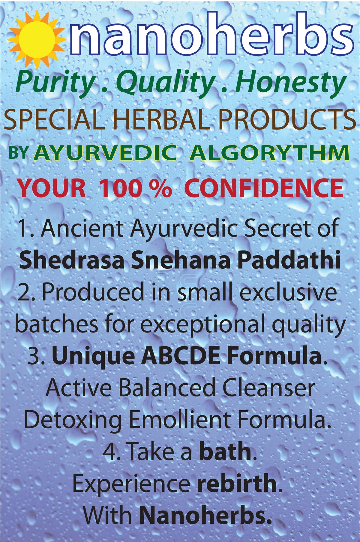 NANOHERBS FACELIXIR (SPECIAL HANDMADE AYURVEDIC FACEWASH) Set of 5 + 1 FREE