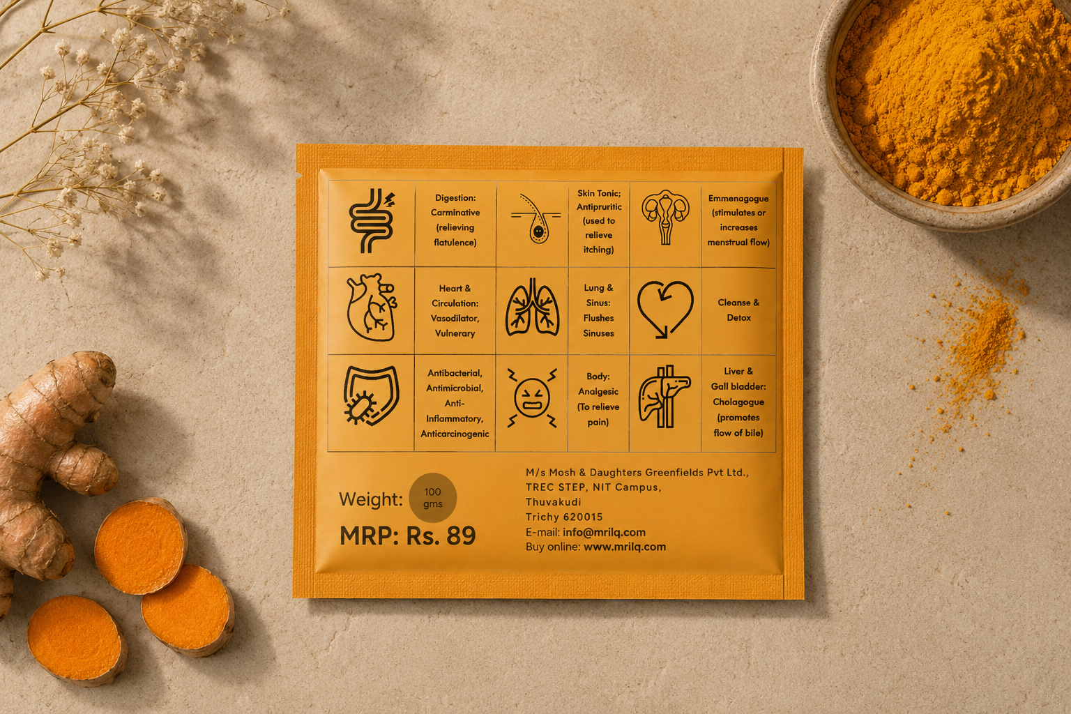 Origin Turmeric - Organic Turmeric Powder for Immune Support