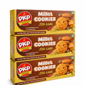 PKP Jeera Ajwain Millet Butter Cookies | Savoury Millet Cookies | Baked with Butter & Desi Ghee | No Maida Healthy Cookies | 345g (Pack of 3)