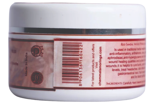 Chemmala Red Sandalwood Powder – Pure Rakta Chandan for Skin Brightening, Acne Control & Natural Glow