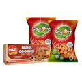 Sagore & PKP Snack Combo, Hot and Spicy Namkeen with Double Chocolate Millet Cookies, No Maida, Pack of 3