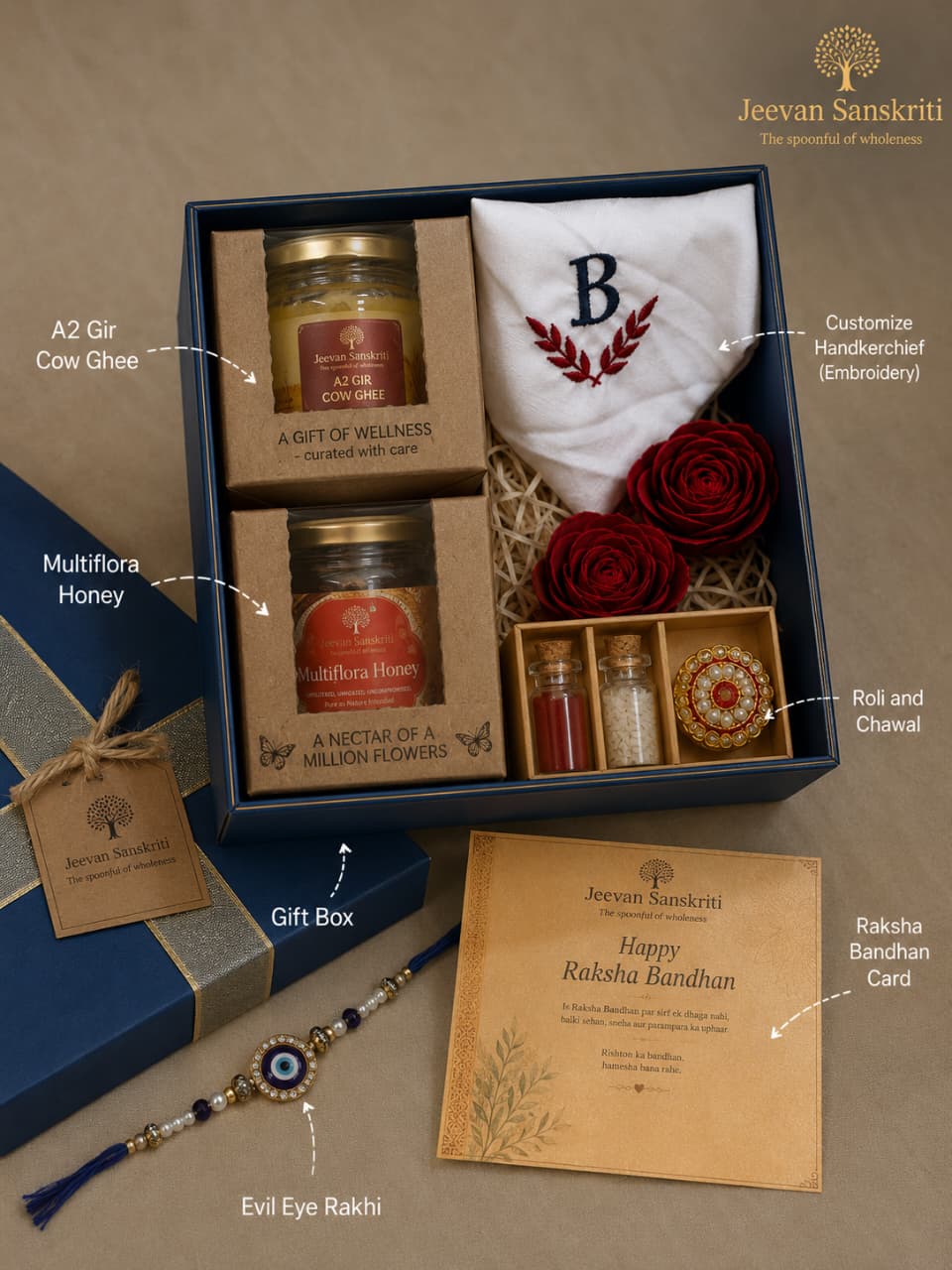 RAKHI GIFT HAMPER (JEEVAN SANSKRITI)