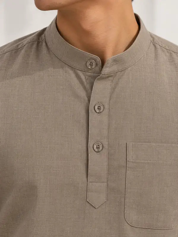 UNHELD Men Hemp Full Sleeve Water Repellent Odor Control Short Kurta