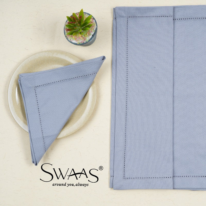 Swaas 100% Cotton Solid Napkin - 6 Pcs Set - hfnl!fe