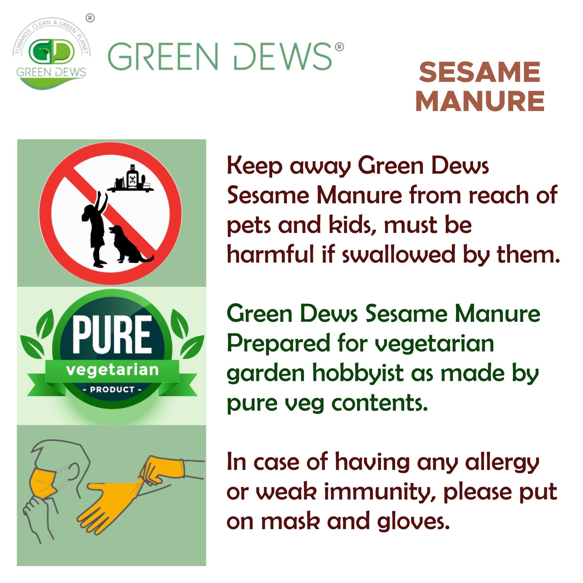Green Dews Sesame Oil Cake Powder Fertilizer For Plants Decomposed Enriched By Molasses Seaweed - hfnl!fe