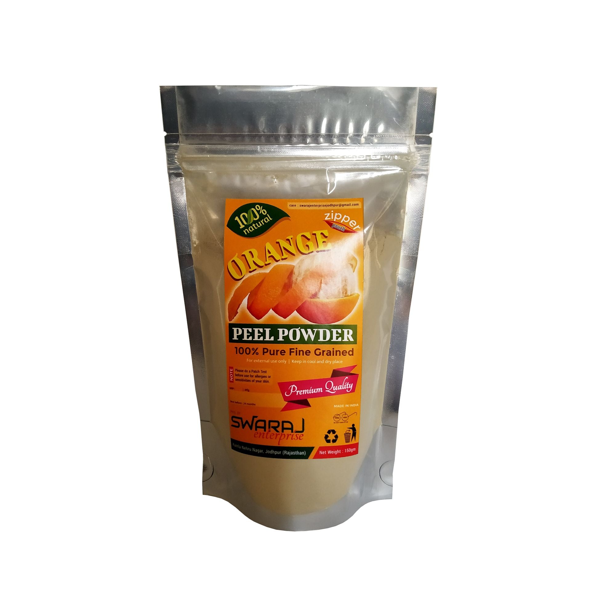 Orange Peel Powder (150gm Zipper SUP Pouch) - hfnl!fe