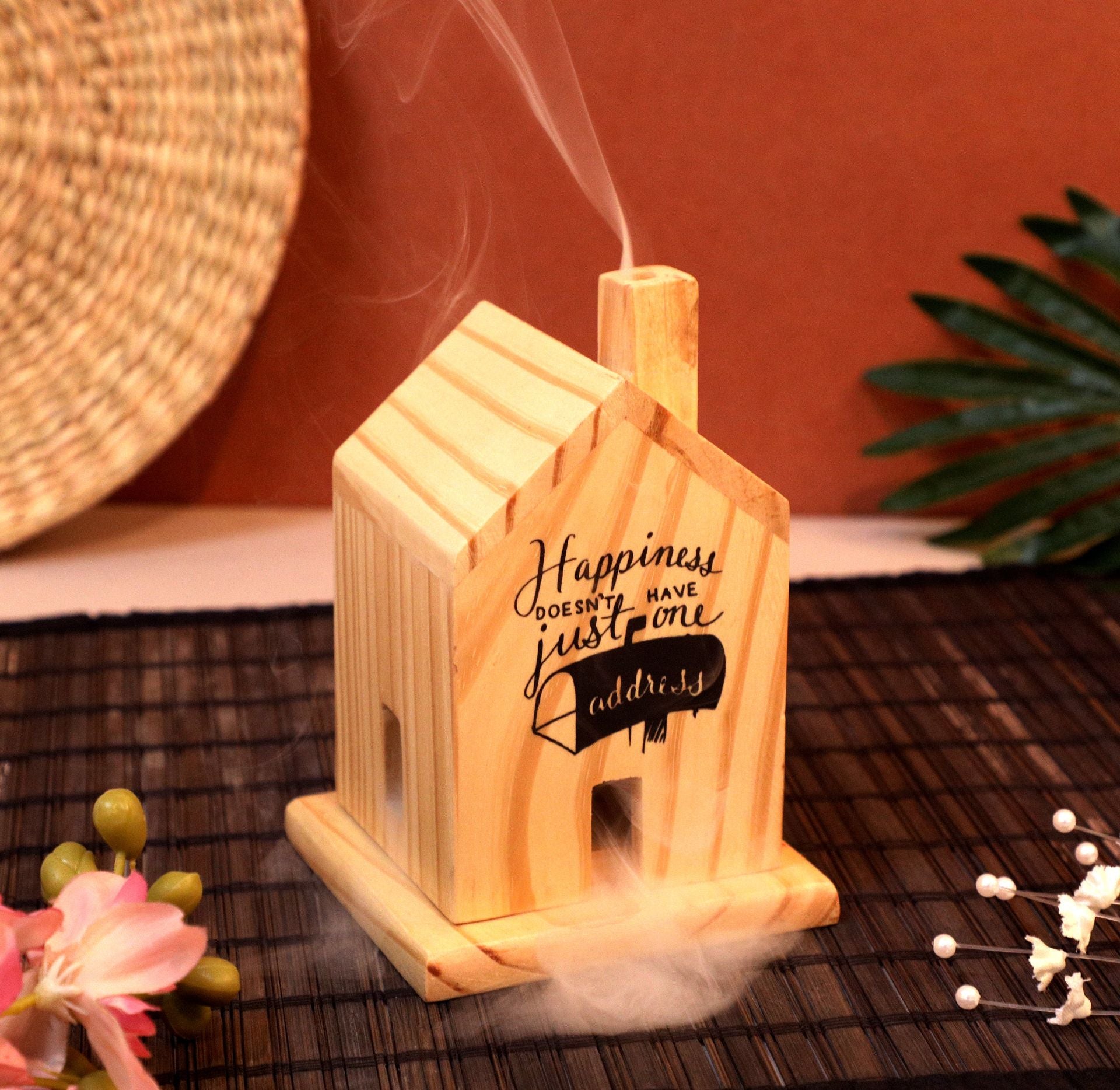 YAZA LIFESTYLE Wooden Home Incense Holder/ Dhoopbatti Stand, Spiritual Accessory for Home and Temple