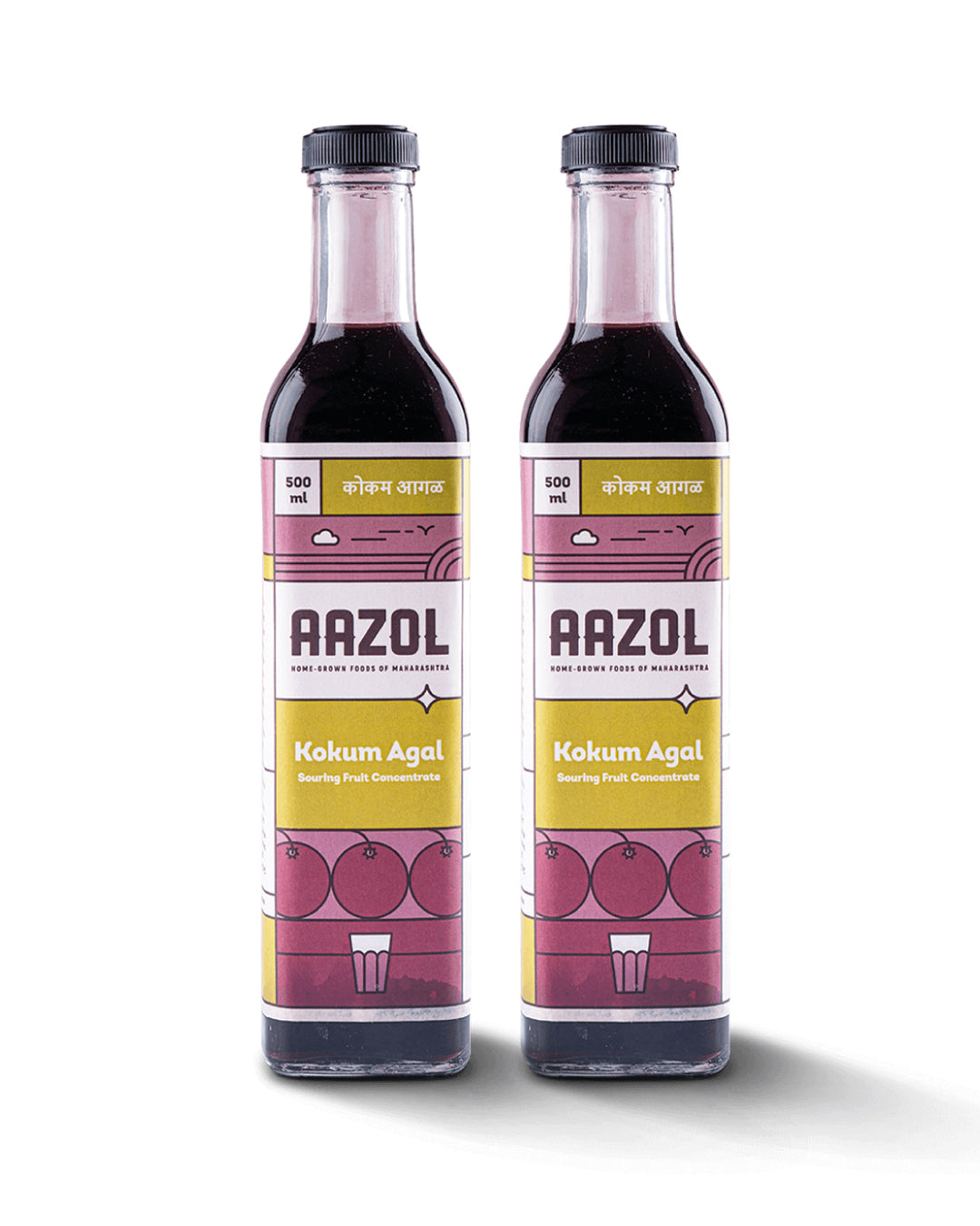 Aazol Kokum Agal: Pure Fruit Extract - 1ltr - hfnl!fe