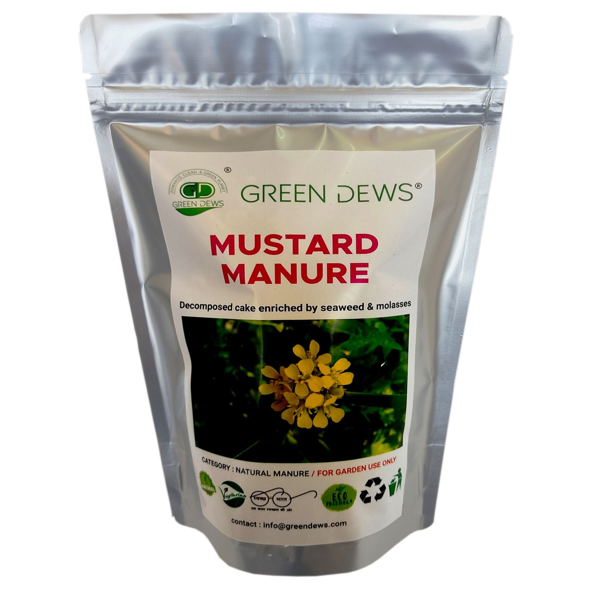 Green Dews Mustard Oil Cake Powder Fertilizer For Plants Decomposed Mustard Manure Enriched By Seaweed Molasses - hfnl!fe