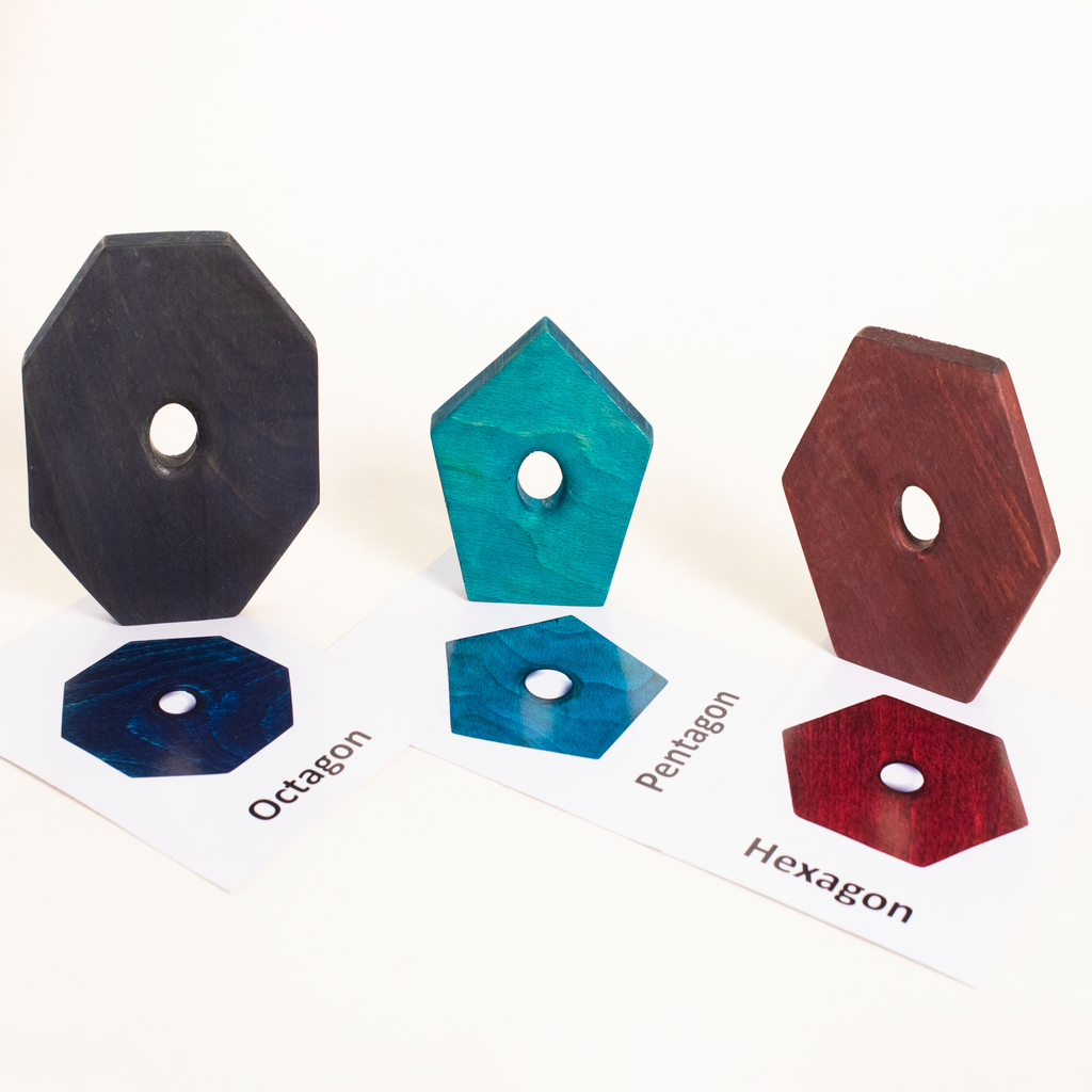 Kindora Montessori Geometric Shape Stacker
