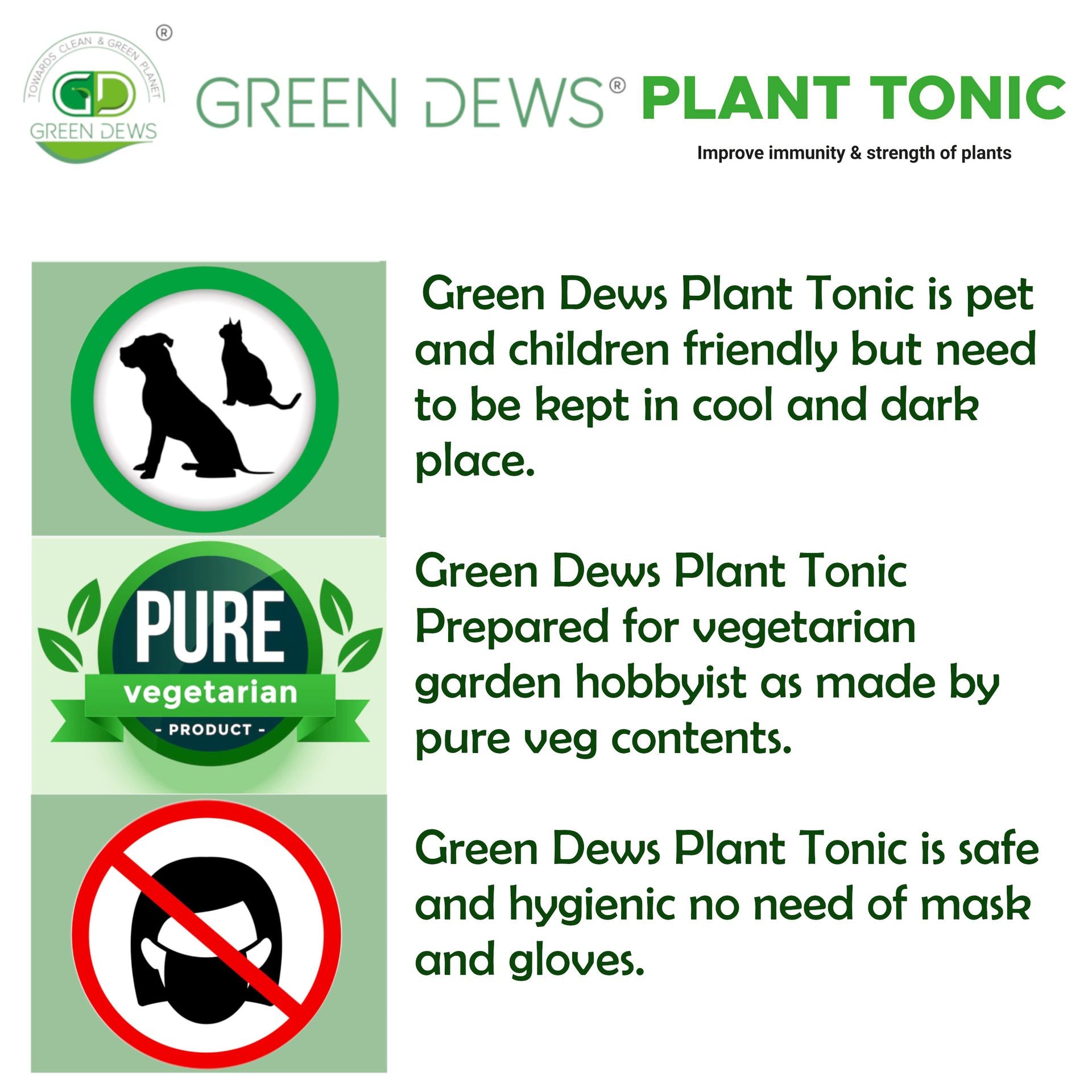 plant tonic vs fertilizer Green Dews Plant Tonic All Purpose Plant Food Fertilizer Liquid Organi