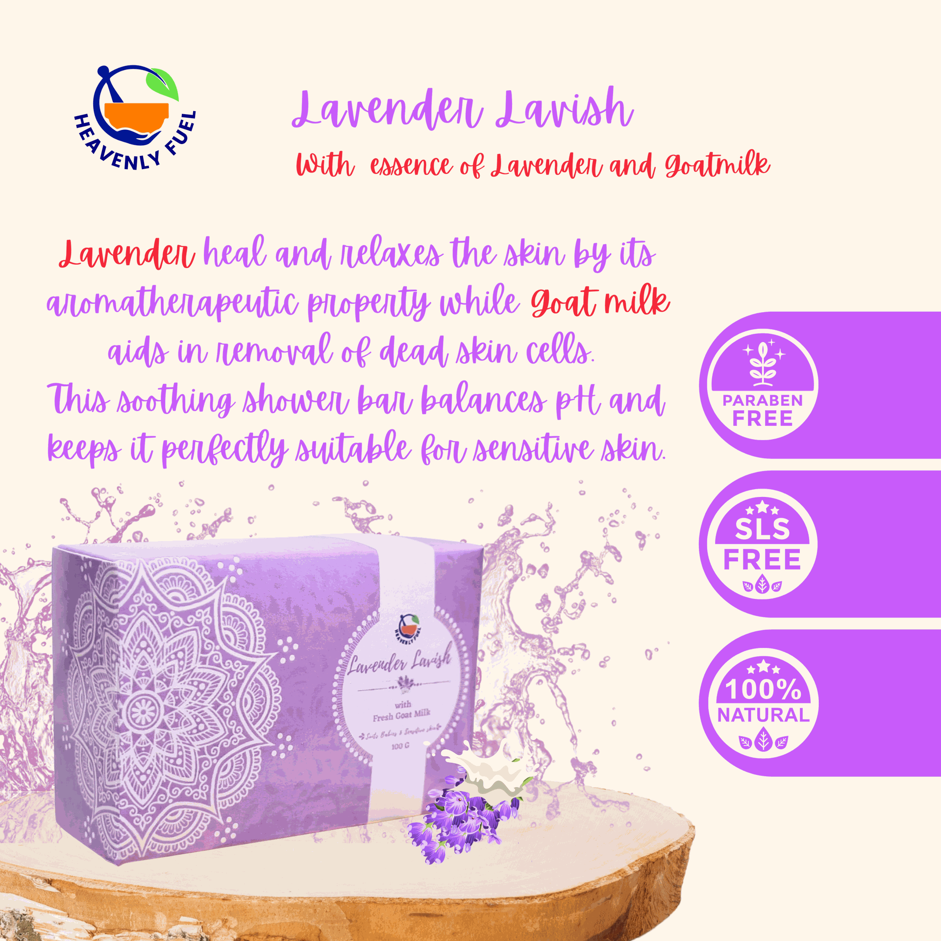 Lavender Lavish |Handmade Butter Soap|100g - hfnl!fe