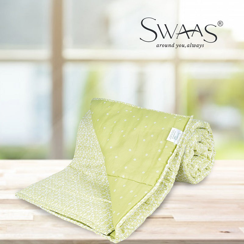 Swaas Antimicrobial 100% Cotton Majestic Grid Quilt - hfnl!fe