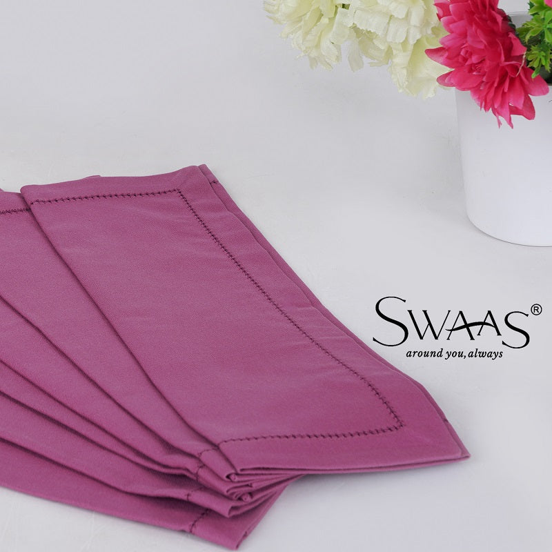 Swaas 100% Cotton Solid Napkin - 6 Pcs Set - hfnl!fe