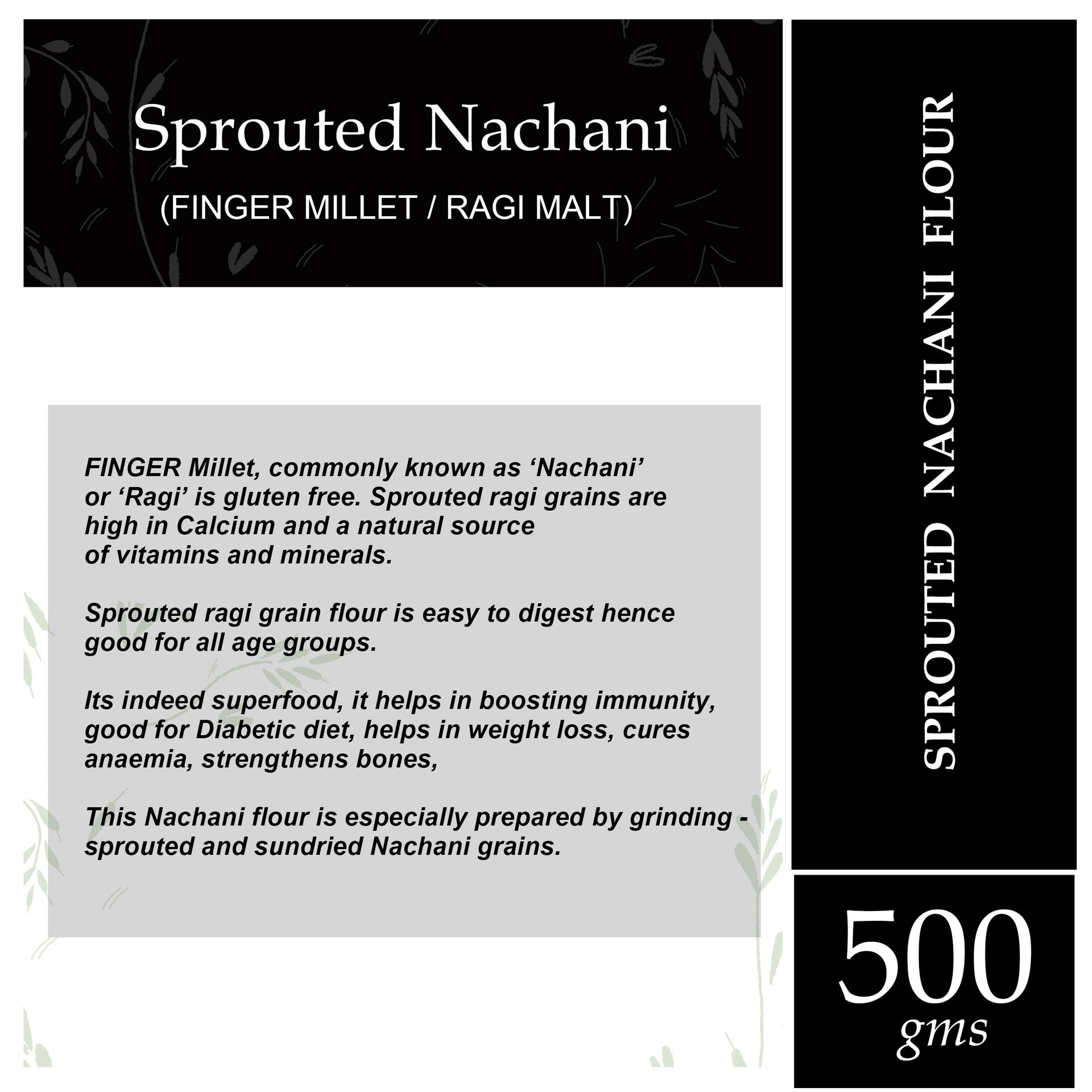 Curryfeast Sprouted Nachani (Ragi) Flour 500 gms - hfnl!fe