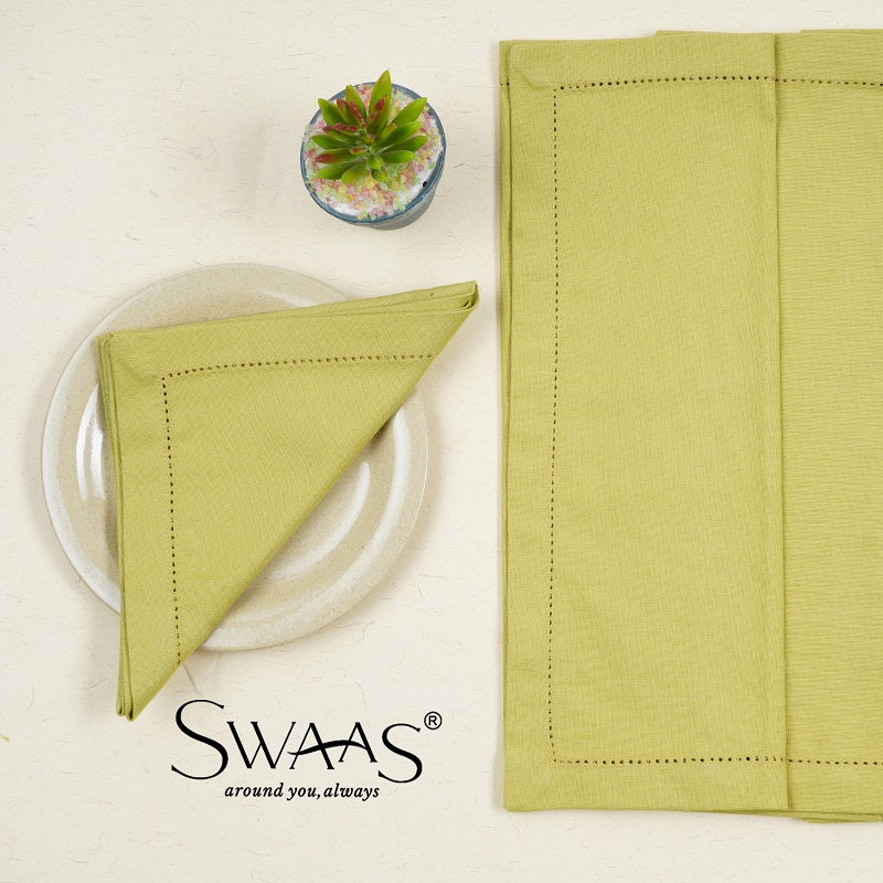 Swaas 100% Cotton Solid Napkin - 6 Pcs Set - hfnl!fe