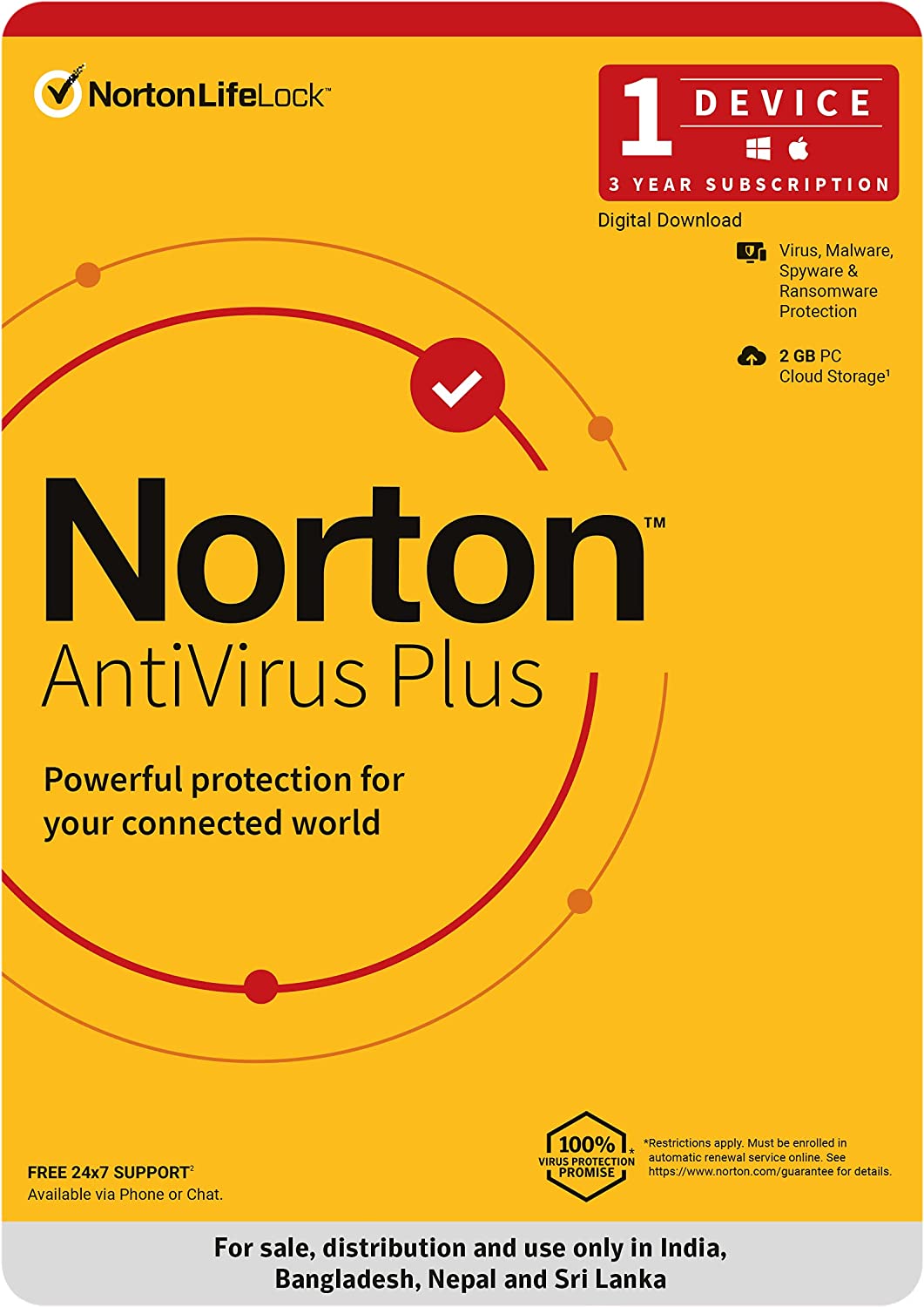 Norton Antivirus Plus 3 Year