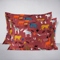 Swaas Forest Friends 100% Cotton Antimicrobial Kids Pillow Covers