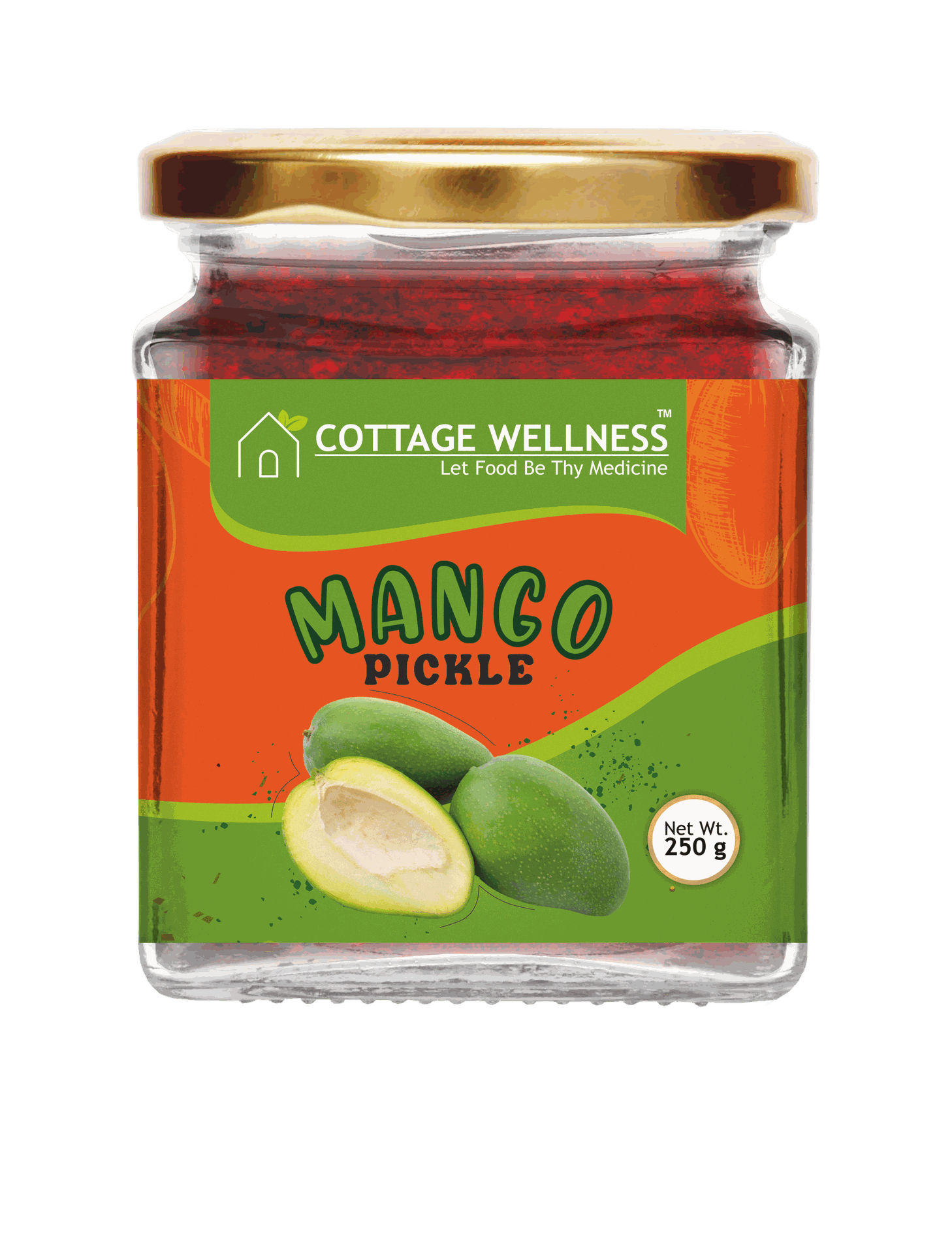 Cottage Wellness Home Made Mango Pickle 250 gm - hfnl!fe