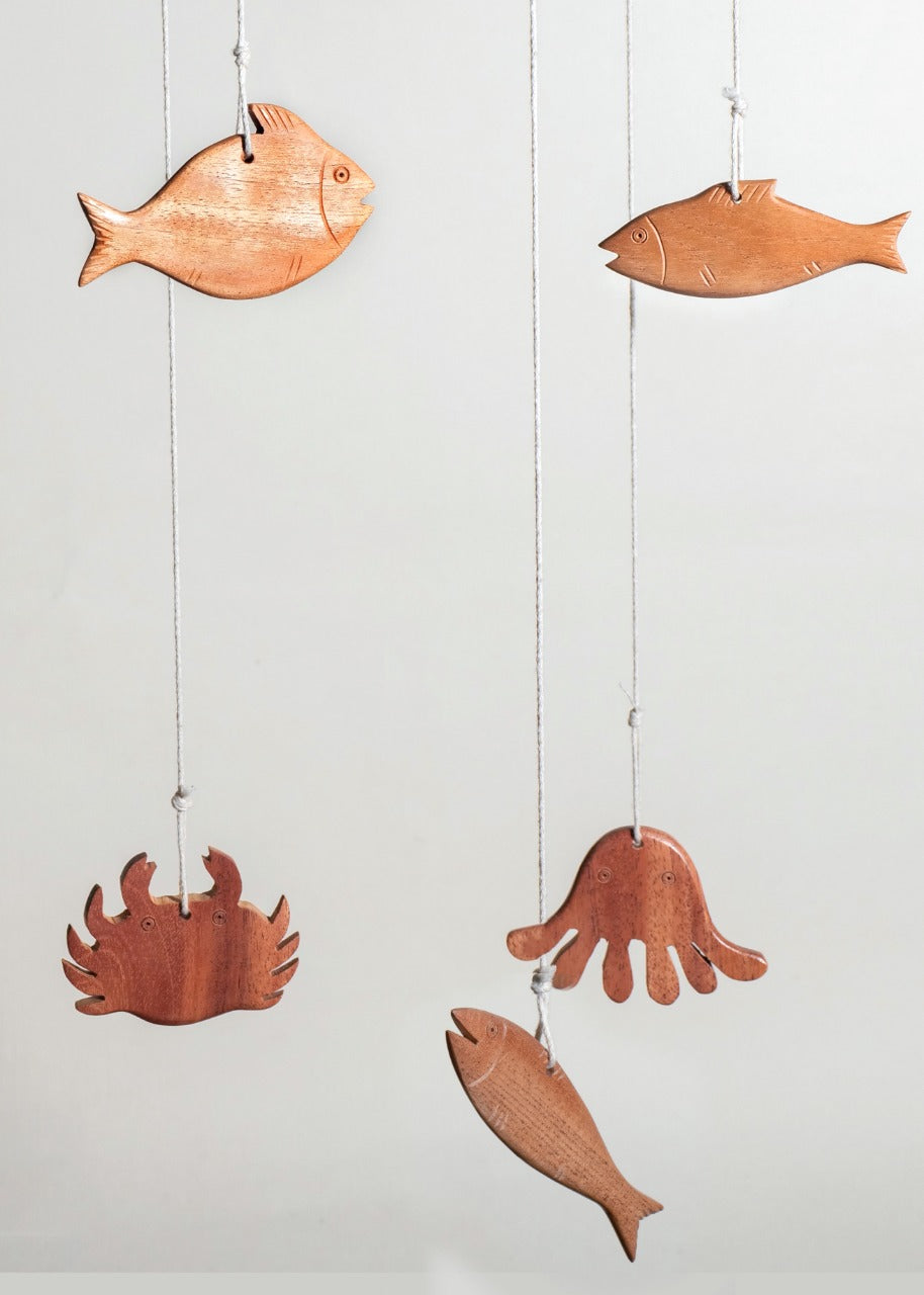 Kindora Montessori Wooden Ocean Baby Mobile - Main Image