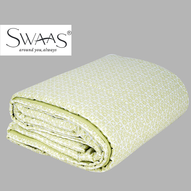 Swaas Antimicrobial 100% Cotton Majestic Grid Quilt - hfnl!fe