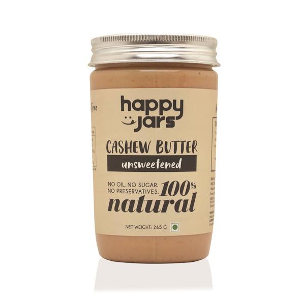 Happy Jars Unsweetened Crunchy Peanut Butter (290g) - 10g protein - hfnl!fe