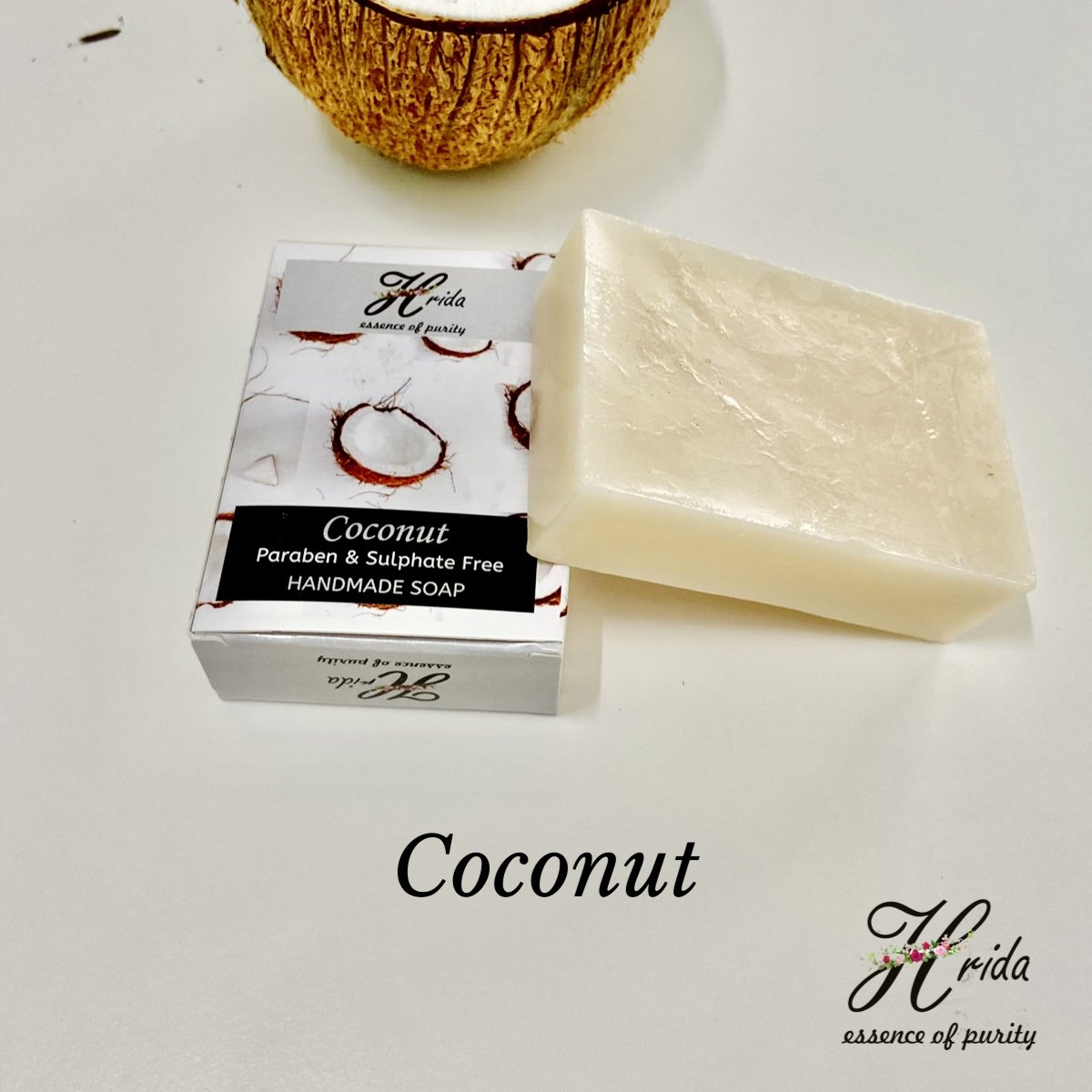 Hrida Coconut Handmade Soap - hfnl!fe