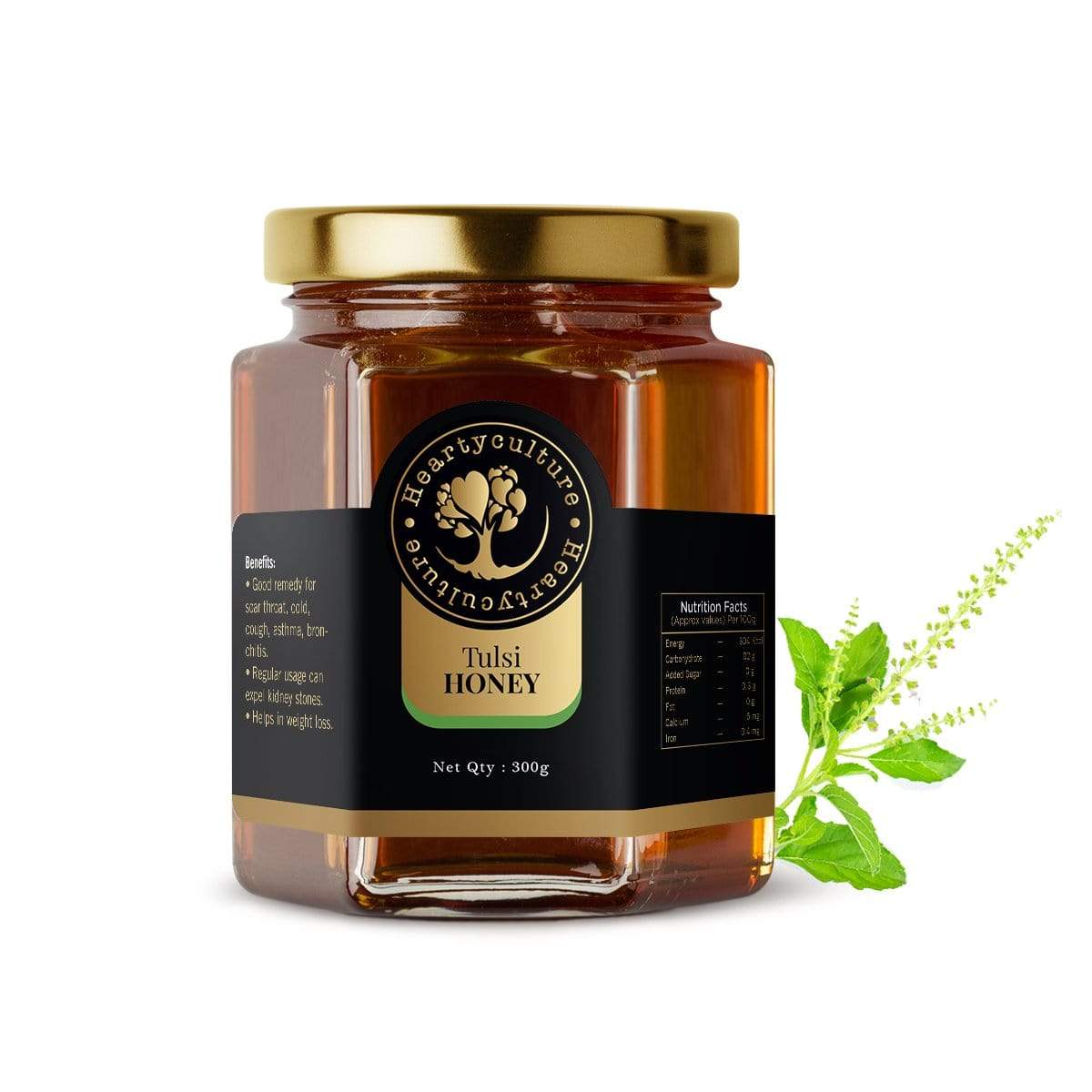 Heartyculture Tulsi Honey - 300 G - hfnl!fe