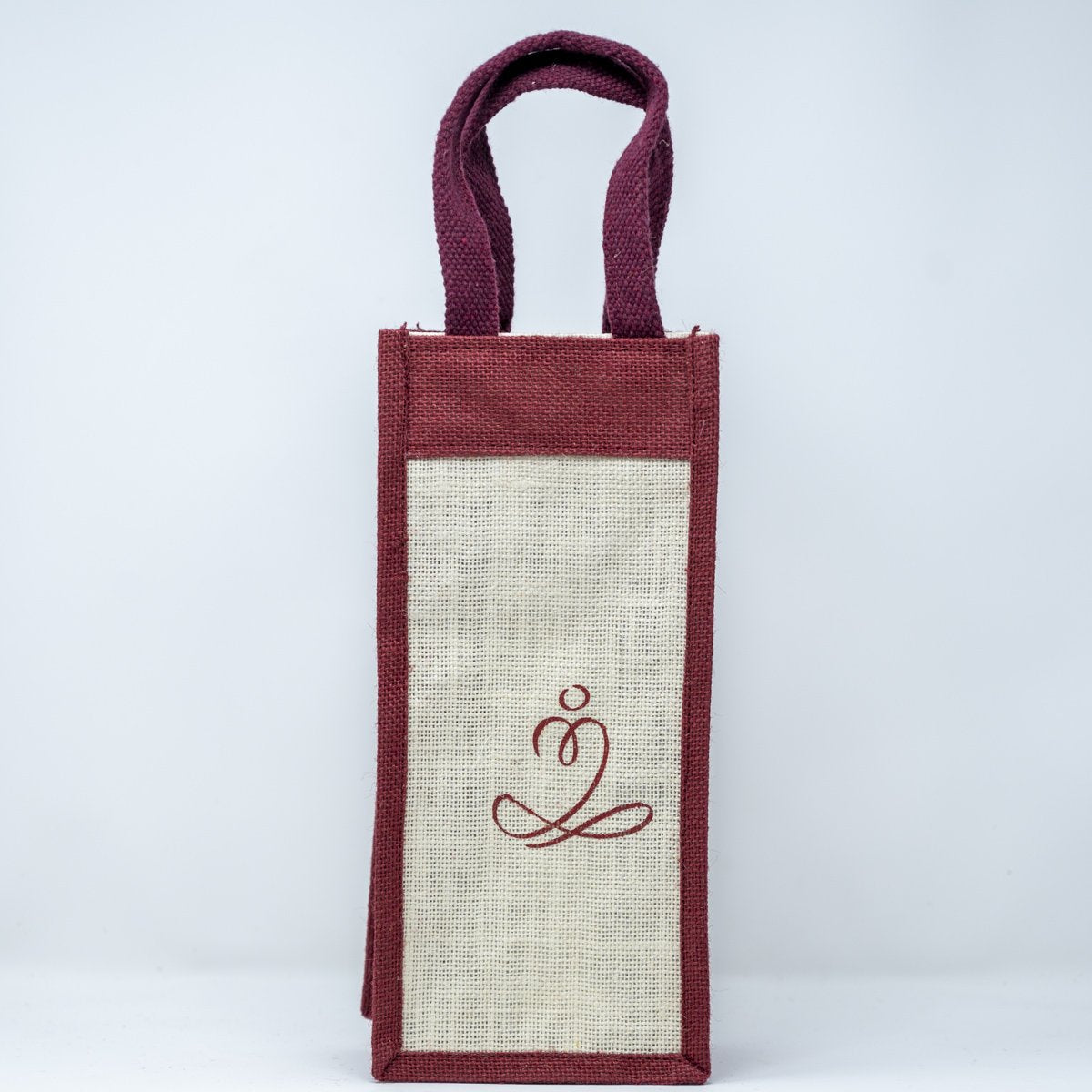 HFN Eco-Friendly Water Bottle Jute Bag with Learn To Meditate Logo - hfnl!fe