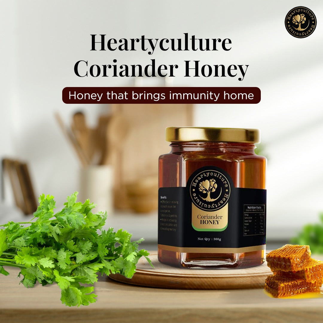 Heartyculture  Coriander Honey  -  300 G