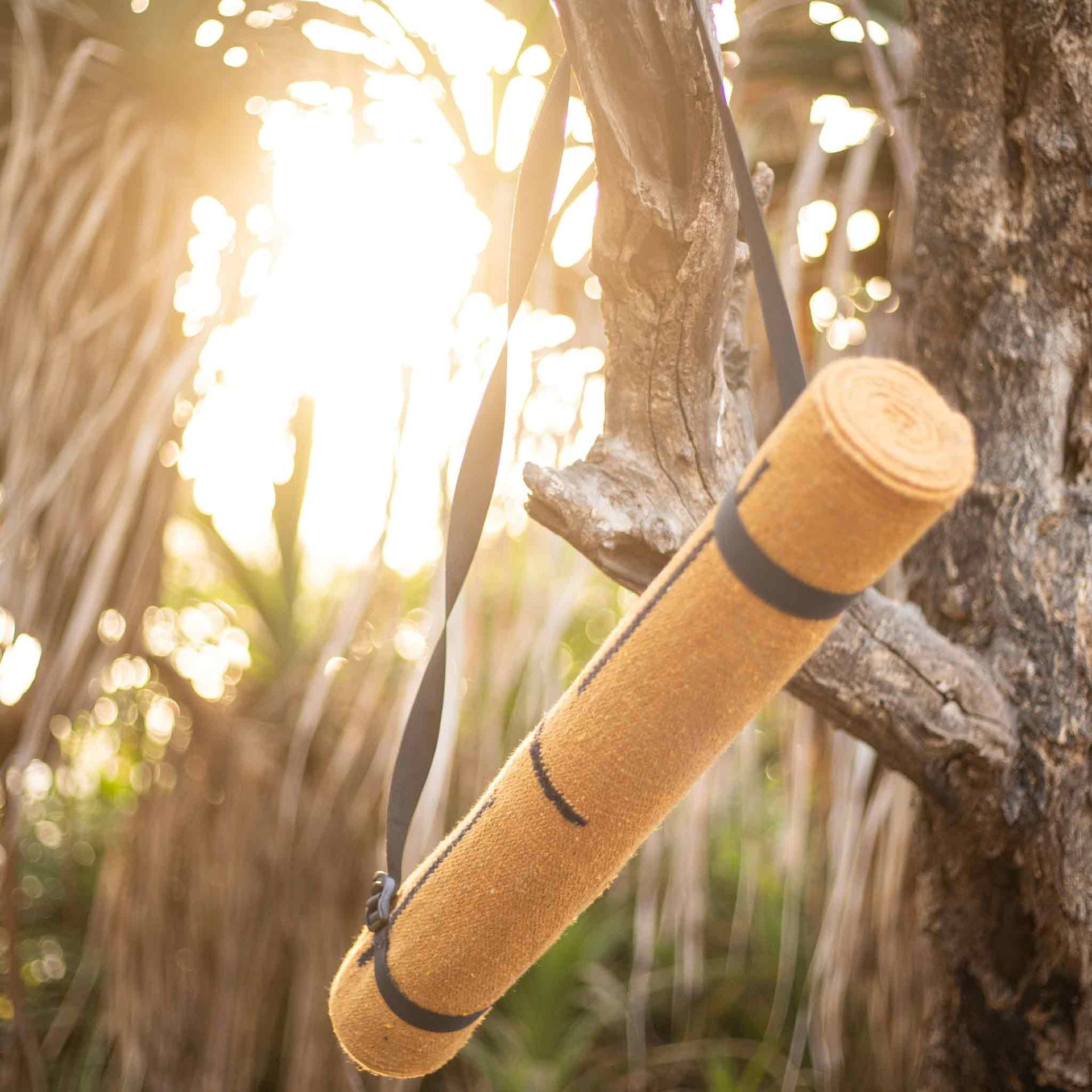 Yoga Mat Bamboo 4 mm Natural