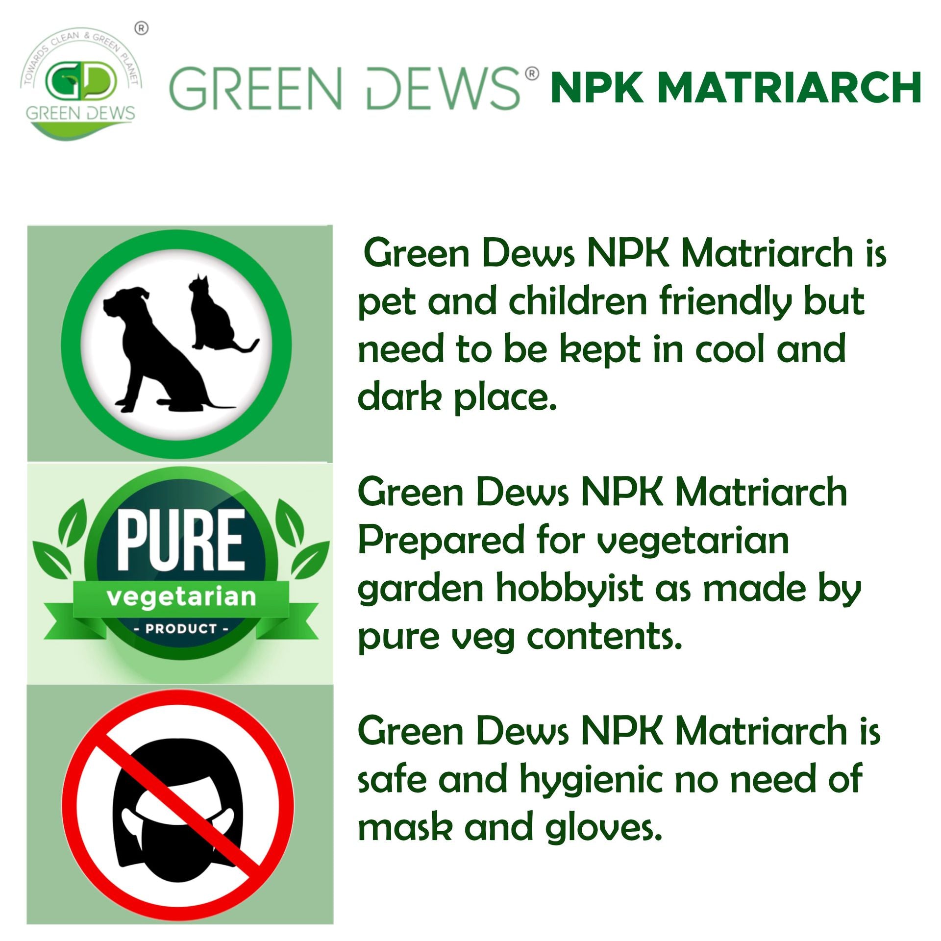 Green Dews NPK For Plants NPK Fertilizer Organic Liquid NPK MATRIARCH Substitute Of NPK 20 20 20 - hfnl!fe