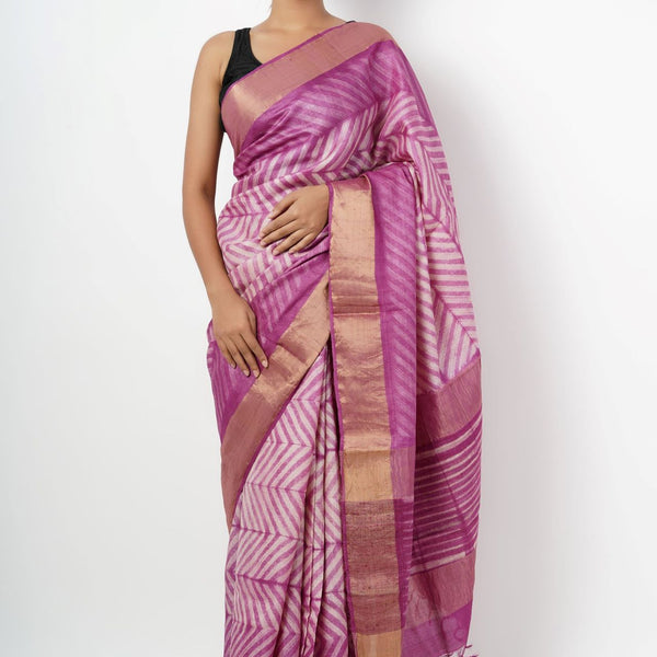 FABIUS - sari HERITAGE MASTER WEAVE DOLABEDI SUPER FINE TUSSAR SILK SAREE