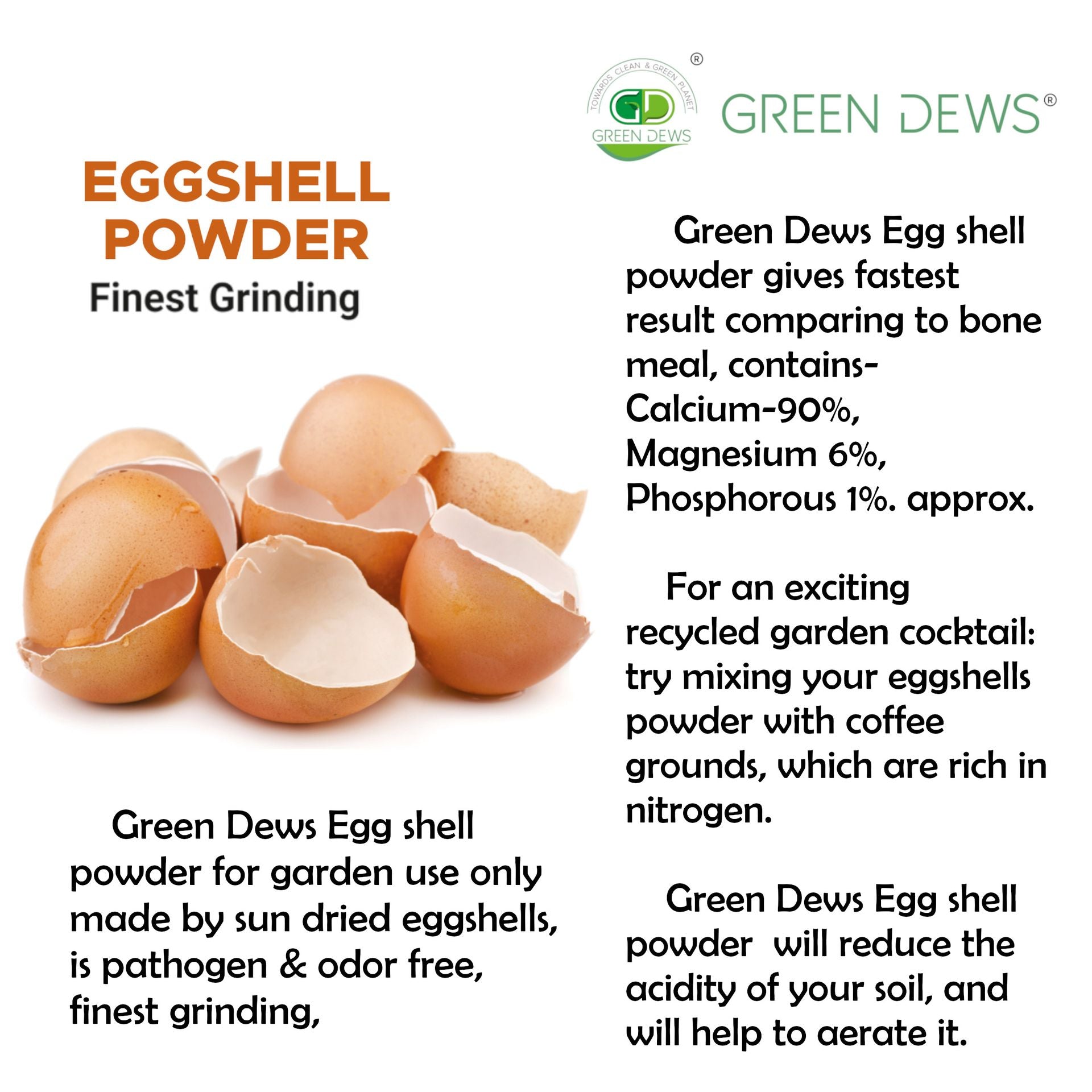 plant fertilizer eggshells GREEN DEWS EGGSHELL POWDER FERTILIZER CALCIUM BOOSTER FOR PLANTS- FAST