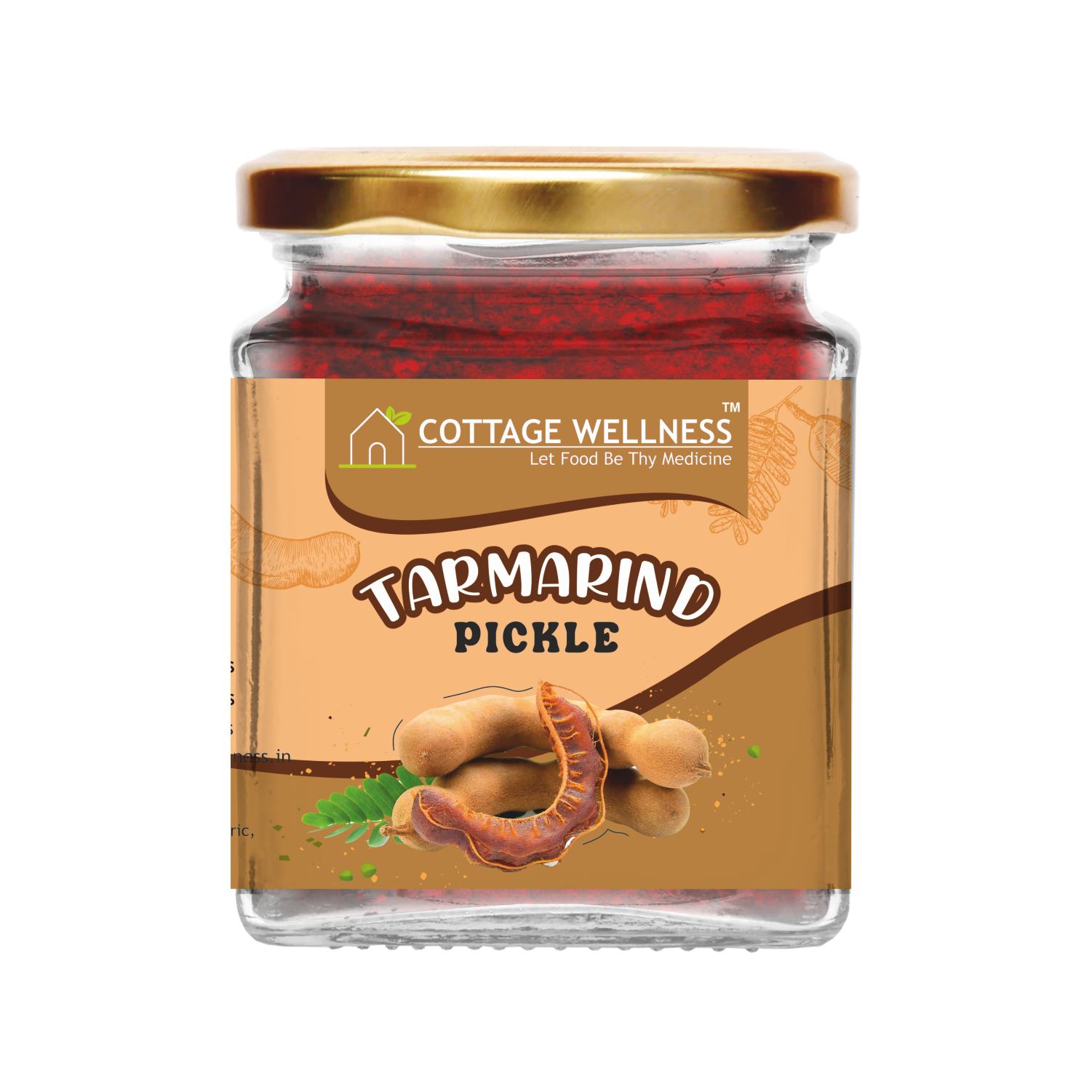 Cottage Wellness Home made Tamarind Pickle 250gm - hfnl!fe