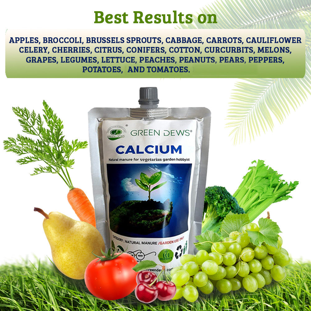 natural calcium fertilizer for plants GREEN DEWS CALCIUM FERTILIZER ORGANIC LIQUID FOR VEGETARIAN GARDEN HOB