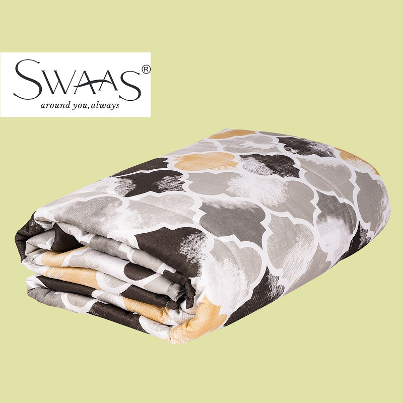 Swaas Antimicrobial 100% Cotton Ethnic Motif Reversible Quilt - hfnl!fe