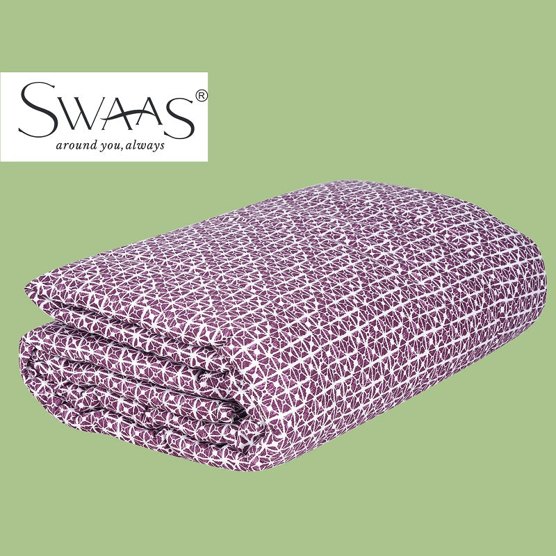 Swaas Antimicrobial 100% Cotton Majestic Grid Quilt - hfnl!fe